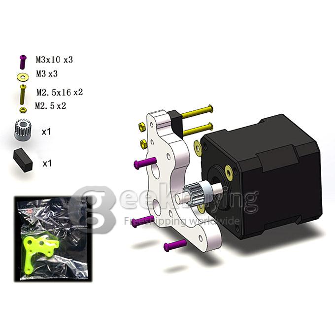 Heacent Reprap Prusa i3 3D Printer DIY Full Assembly Kit (0.4mm Nozzle / 1.75mm Filament) US Plug