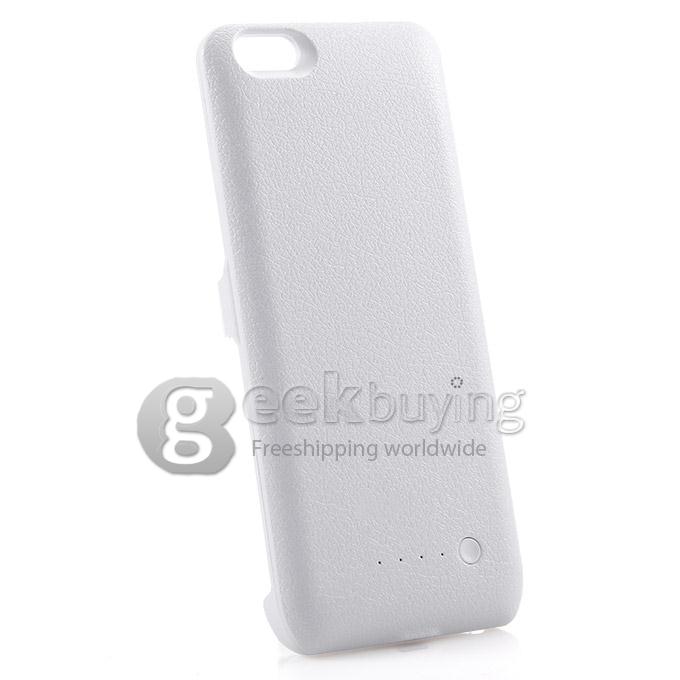 4000mAh High Quality Protable Ultrathin Backup Case Mobile Phone Powerbank Clip Battery for iPhone 6 - White