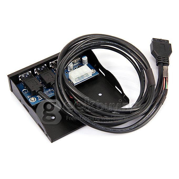 USB 3.0 Front Panel USB 3.0 Female*2 + USB 2.0 Female*2 - Black