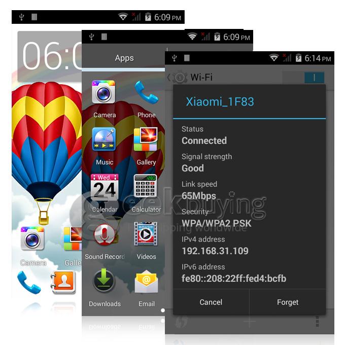 Cubot GT72+ WVGA MTK6572 Dual Core 1.2GHz Smartphone 4.0 Inch 2.0MP Android 4.4 OS GPS 3G - White