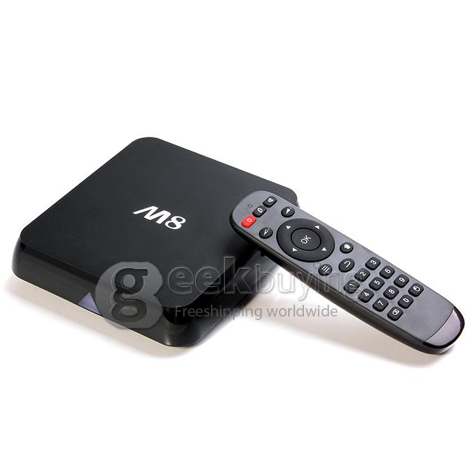 M8S Amlogic S802 Quad Core 2.0GHz Android 4.4 4K Mini TV BOX HDMI HDD Player 2G/8G Dual Band 2.4G/5G WIFI BT4.0 XBMC Optical DLNA -Black