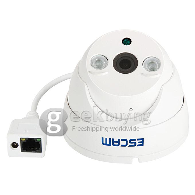 ESCAM QD530 HD 720P P2P ET Type Dome IP Camera ONIVF Smart Phone View 2 Array IR Nightvision