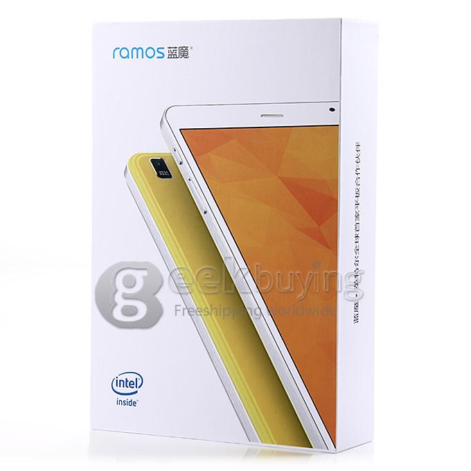 Ramos i7s 3G Intel Z3735G Quad Core 1.83GHz 7 Inch Tablet PC Android 4.4 OS 800*1280 IPS 1GB/16GB BT - Yellow
