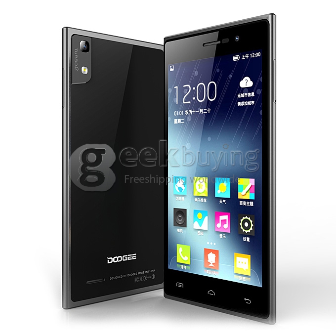 DOOGEE TURBO2 DG900 FHD 5.0Inch MTK6592 Octa Core 1.7GHz Smartphone Android 4.4 OS 2GB RAM 18.0MP Gorilla Glass 3-Black