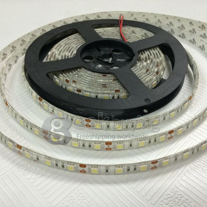 5M 300LED 5050 SMD 12V Flexible Waterproof IP65 LED Strip Light - Warm White