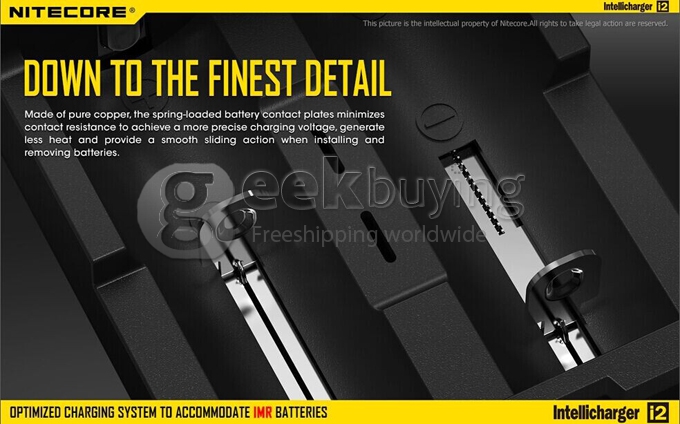 Nitecore D4 Digicharger LCD Display Universal Battery Charger Intelligent Circuitry - Black