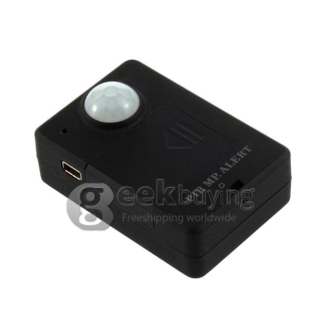 A9 Black Wireless PIR Sensor Motion Detector GSM Alarm System Anti-theft (EU Plug)
