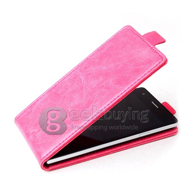 Protective PU Leather Hard Case Cover Shell for KINGZONE K1 - Pink