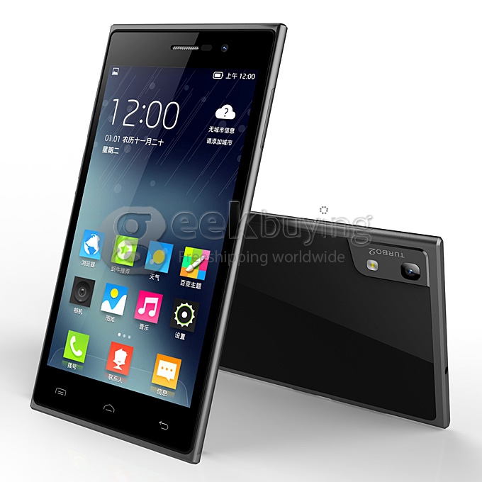 DOOGEE TURBO2 DG900 FHD 5.0Inch MTK6592 Octa Core 1.7GHz Smartphone Android 4.4 OS 2GB RAM 18.0MP Gorilla Glass 3-Black