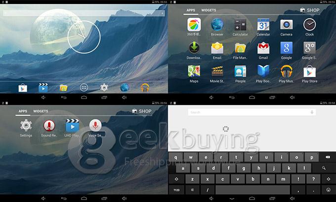 Q89 Allwinner A23 7 Inch Tablet PC Android 4.4 OS 4GB ROM Dual Cameras with Flash Big Horn - Blue