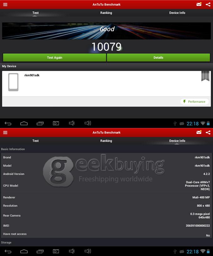 R902W RK3026 9 Inch Tablet PC Android 4.2 OS 8GB ROM Capacitive Touch Screen T-FLASH(Support 16G MAX) - Blue