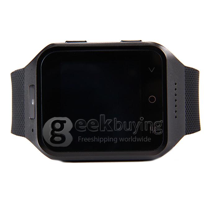 ZGPAX S8 1.54 Inch 240*240 Pixel Watch Phone MTK6572W Dual Core 1.2GHz Android 4.4 OS 512MB 4GB GPS 3G - Black