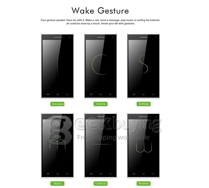 Leagoo Lead 5 MTK6582 Quad core 1.3GHz 5.0Inch Smartphone Android 4.4 1GB+8GB 8.0MP+3.2MP OGS IPS FWVGA 3G GPS - Black
