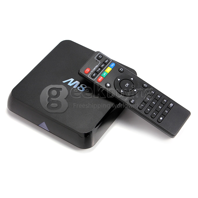 [Spain Stock] M8 Amlogic S802 Quad Core Cortex-A9 2.0Ghz Android 4.4 TV BOX 4K HDMI HDD Player Octa Core GPU 2.4G/5G WIFI XBMC Bluetooth - Black