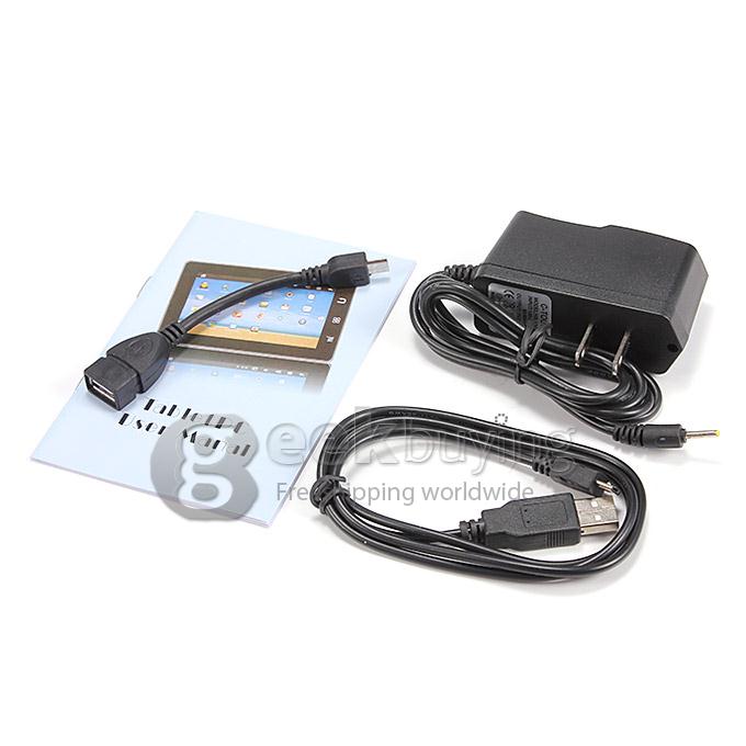 Q89 Allwinner A23 7 Inch Tablet PC Android 4.4 OS 4GB ROM Dual Cameras with Flash Big Horn - Blue