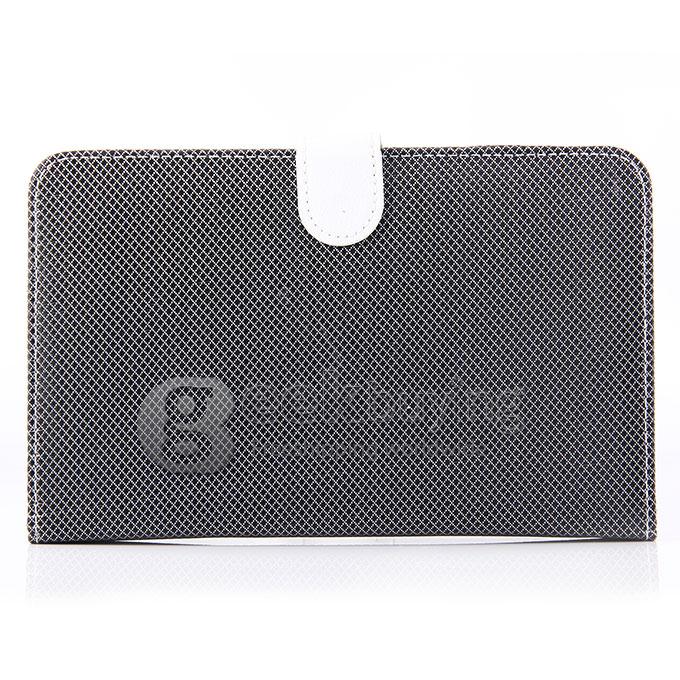 Universal Micro USB Keyboard Leather Case for 7 Inch Tablet PC - White