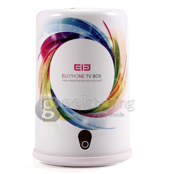 Elephone TV BOX RK3188 Quad Core 1.6GHz Android 4.4 HDMI HDD Player 1G/8G 5.0MP Camera Bluetooth OTG Athome Camera - White