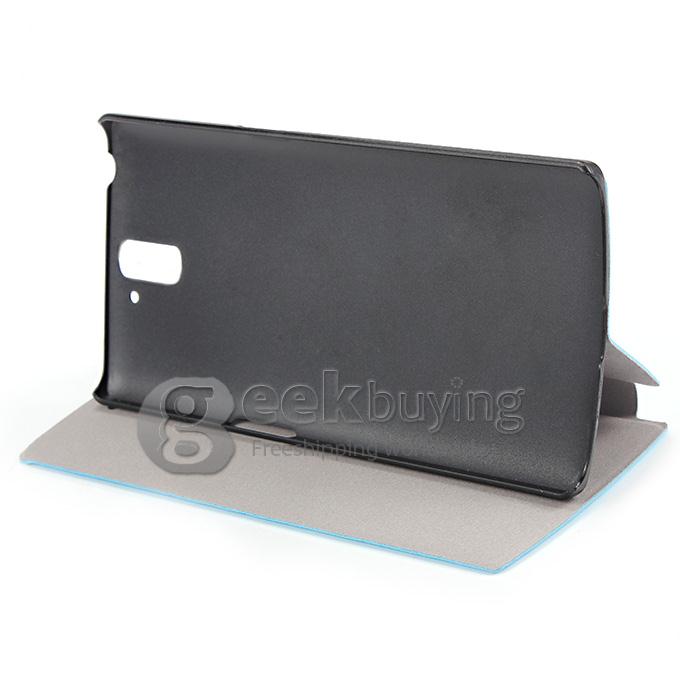 Brand New Protective Cover Flip Stand Leather Case for OnePlus A0001 - Blue