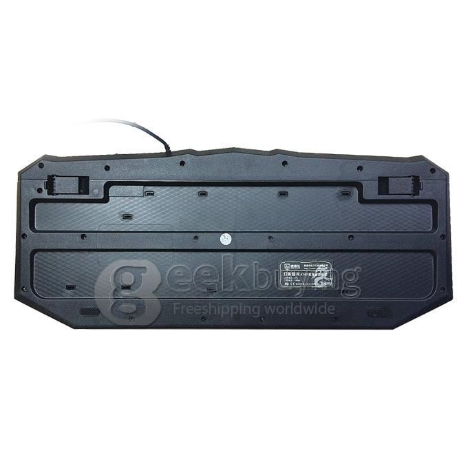 Delog DY-703 Waterproof USB Wired 107-Key Gaming Keyboard with LED Backlight for Computer and Laptop