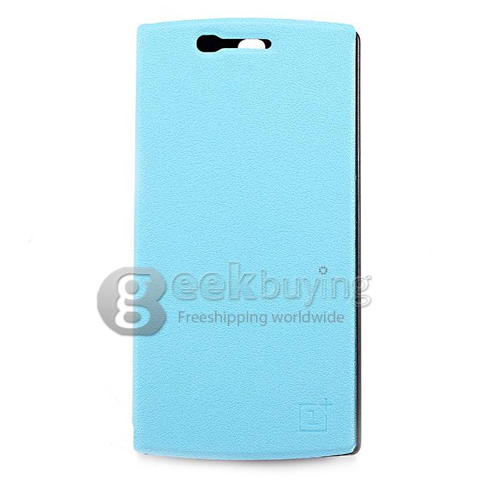 Brand New Protective Cover Flip Stand Leather Case for OnePlus A0001 - Blue