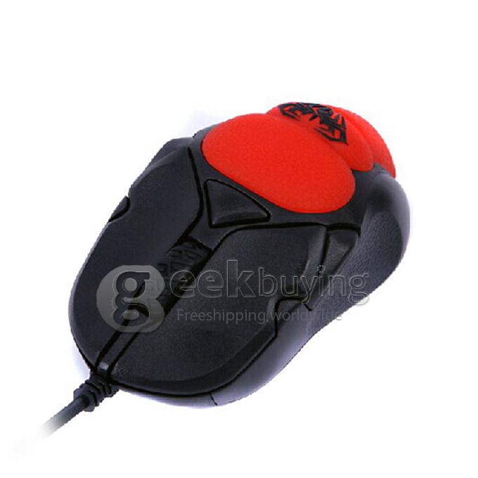 AULA Sacred Beetle Professional Programming 6D Wired USB 400/800/1200/1600DPI Gaming Optical Mouse Mice