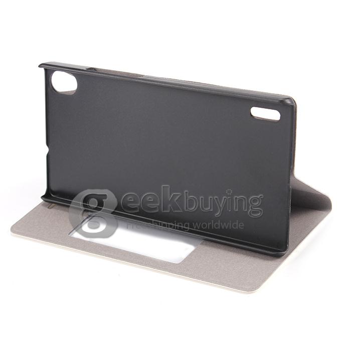 Brand New Protecive Cover Flip Stand Leather Case for HUAWEI Ascend P7 - White