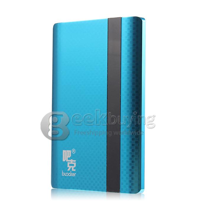 Buccker T28C 5200mAh Power Bank External Battery Mobile Power for Smart Phones iPad iPhone 6 Plus Sumsung HTC - Blue