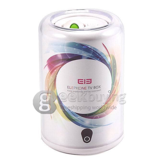 Elephone TV BOX RK3188 Quad Core 1.6GHz Android 4.4 HDMI HDD Player 1G/8G 5.0MP Camera Bluetooth OTG Athome Camera - White