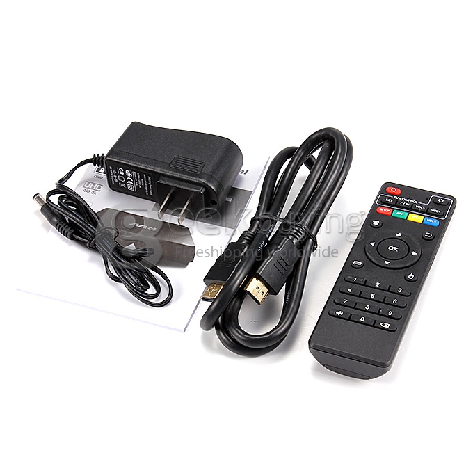 [Spain Stock] M8 Amlogic S802 Quad Core Cortex-A9 2.0Ghz Android 4.4 TV BOX 4K HDMI HDD Player Octa Core GPU 2.4G/5G WIFI XBMC Bluetooth - Black