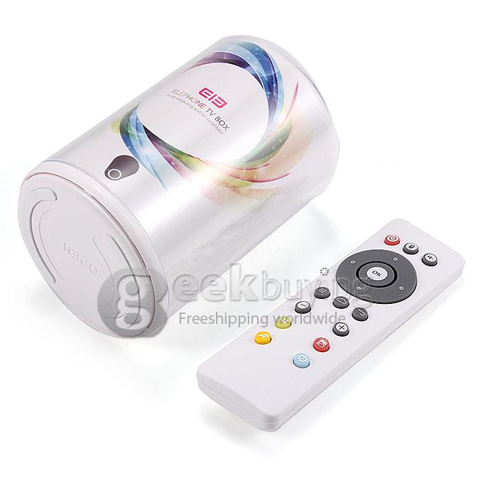 Elephone TV BOX RK3188 Quad Core 1.6GHz Android 4.4 HDMI HDD Player 1G/8G 5.0MP Camera Bluetooth OTG Athome Camera - White