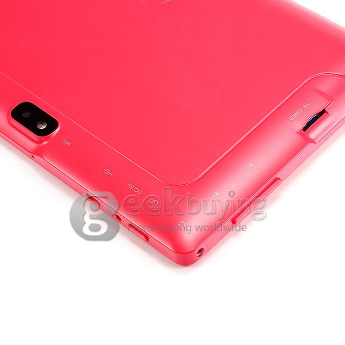 Q89 Allwinner A23 7 Inch Tablet PC Android 4.4 OS 4GB ROM Dual Cameras with Flash Big Horn - Red
