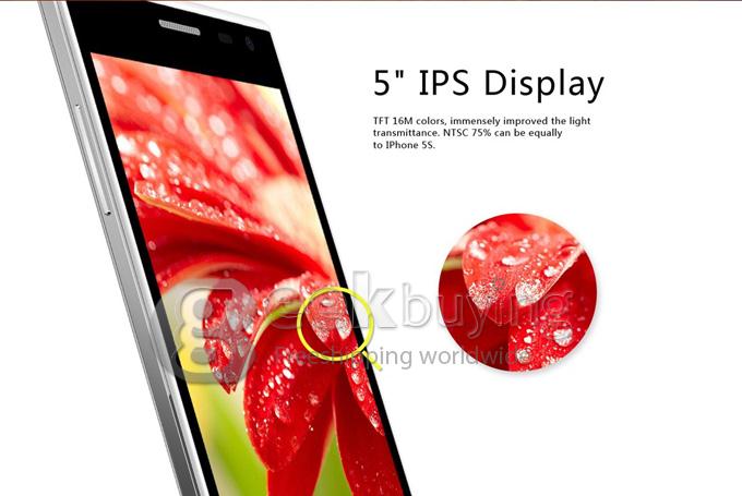 Leagoo Lead 5 MTK6582 Quad core 1.3GHz 5.0Inch Smartphone Android 4.4 1GB+8GB 8.0MP+3.2MP OGS IPS FWVGA 3G GPS - Black