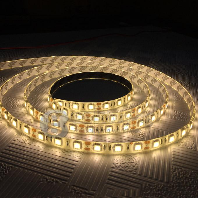 5M 300LED 5050 SMD 12V Flexible Waterproof IP65 LED Strip Light - Warm White