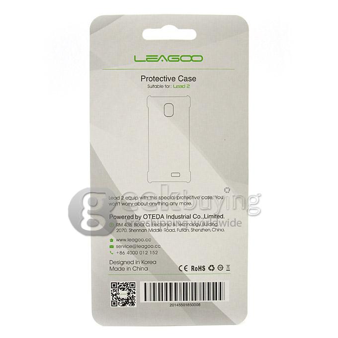 Original Silicon Plastic Material Hard Case Protective Cover for LEAGOO Lead 2 - Translucent