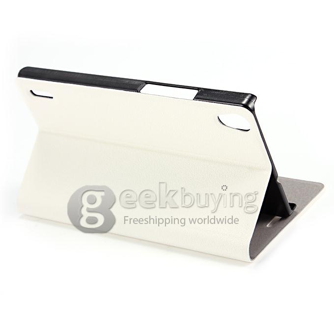 Brand New Protecive Cover Flip Stand Leather Case for HUAWEI Ascend P7 - White
