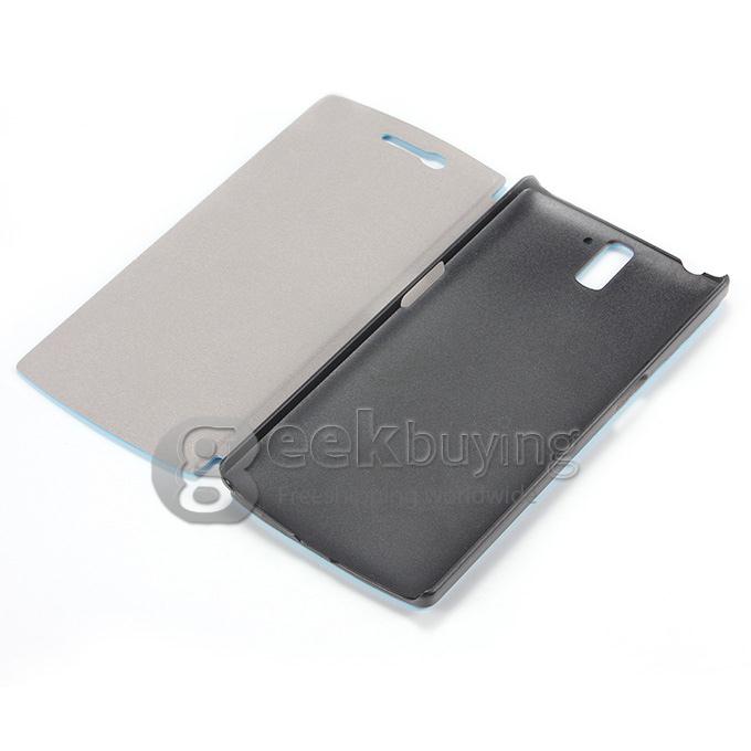 Brand New Protective Cover Flip Stand Leather Case for OnePlus A0001 - Blue