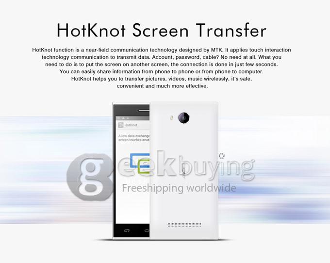 Leagoo Lead 5 MTK6582 Quad core 1.3GHz 5.0Inch Smartphone Android 4.4 1GB+8GB 8.0MP+3.2MP OGS IPS FWVGA 3G GPS - Black