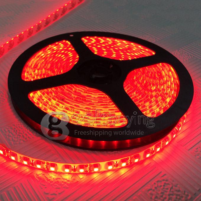 5M 600 LED 3528 SMD 12V Flexible Waterproof IP65 LED Strip Light Tape - Red