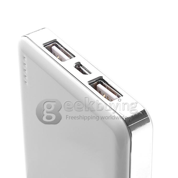 QI Standard Wireless Charger With 10000mAh Power Bank for Nexus 5/4 Samsung Note 4 - White