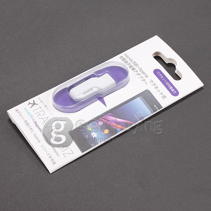 Micro USB to Magnetic Connector Charging Adapter Cable for Sony Xperia Z Ultra/Z1/Z2 - White