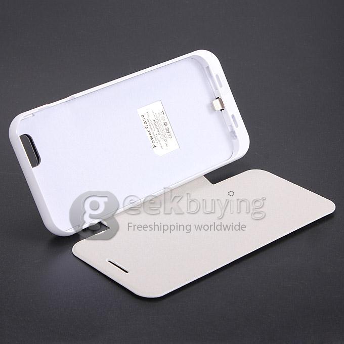 3800mAh External Battery Power Bank Backup Charging Case with Flip Leather Cover For iPhone 6 4.7