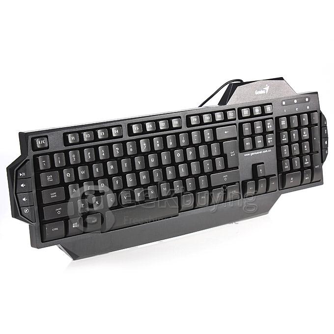 Genius G7 USB Wired LED Backlight 112 Key Gaming Keyboard + 6D 800/1600/2000DPI Mouse Combo Set - Black