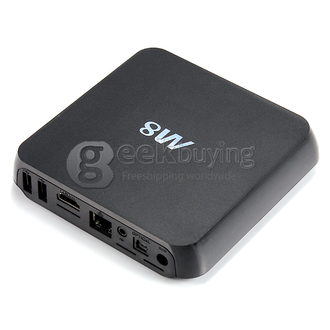[Spain Stock] M8 Amlogic S802 Quad Core Cortex-A9 2.0Ghz Android 4.4 TV BOX 4K HDMI HDD Player Octa Core GPU 2.4G/5G WIFI XBMC Bluetooth - Black
