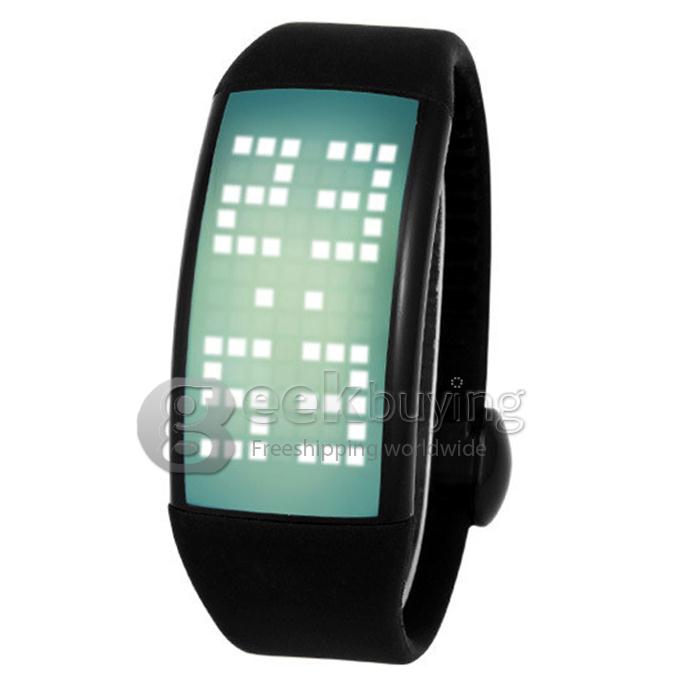 Personalized Accurate Signature USB 3D Acceleration Sensor Pedometer Smart Watch 8G Capacity - Black