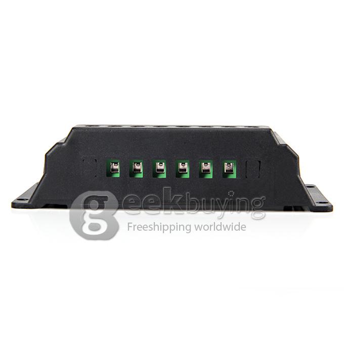 12V/24V 30A Solar Power Intelligent PV Charge Controller - Black