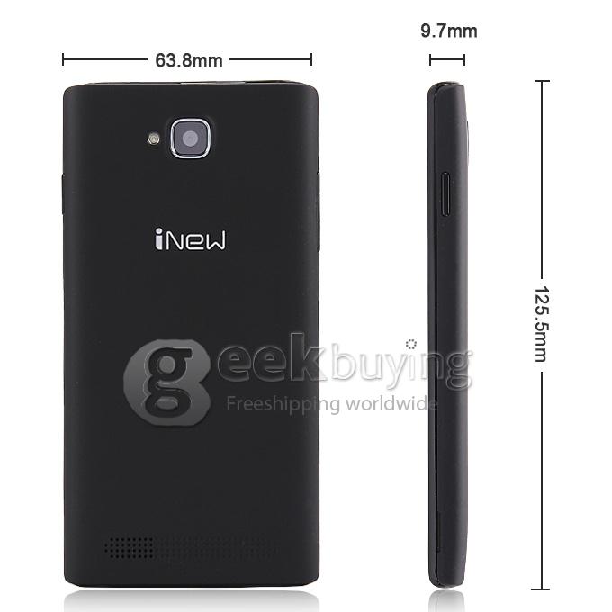 INEW U1 WVGA MTK6572 Dual Core 1.0GHz Smartphone 4.0 Inch Android 4.4 OS 4GB ROM Dual Cameta Dual SIM 2.0MP 3G - Black