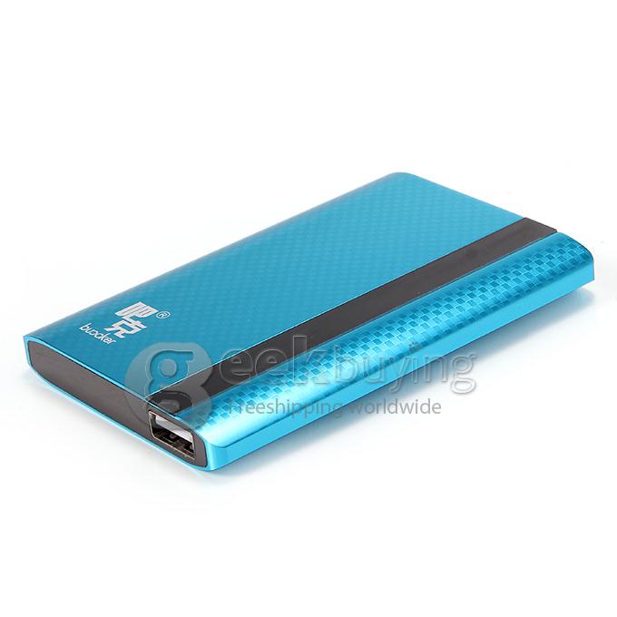 Buccker T28C 5200mAh Power Bank External Battery Mobile Power for Smart Phones iPad iPhone 6 Plus Sumsung HTC - Blue