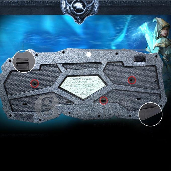 WFIRST X9 Wired USB Programme Gaming Keyboard with Customizable Setting Key and LED Backlight for Computer and Laptop 