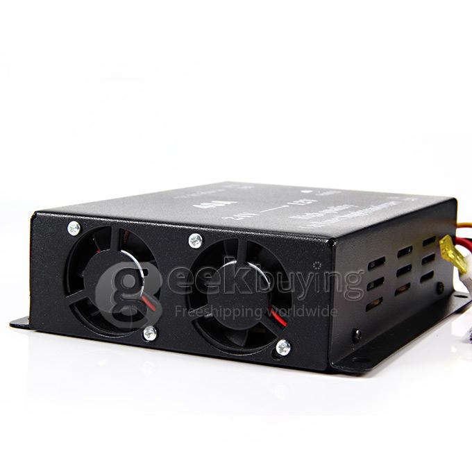DC 24V-12V 40A High Quality Car Power Converter Supply Transformer - Black 