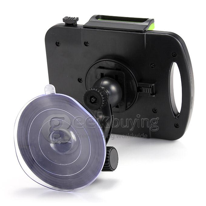 New Car Bracket Suction Mount Holder Backrest Windshield Mountain for iPad Air Mini Sumsang Tablet PC - Black+Green
